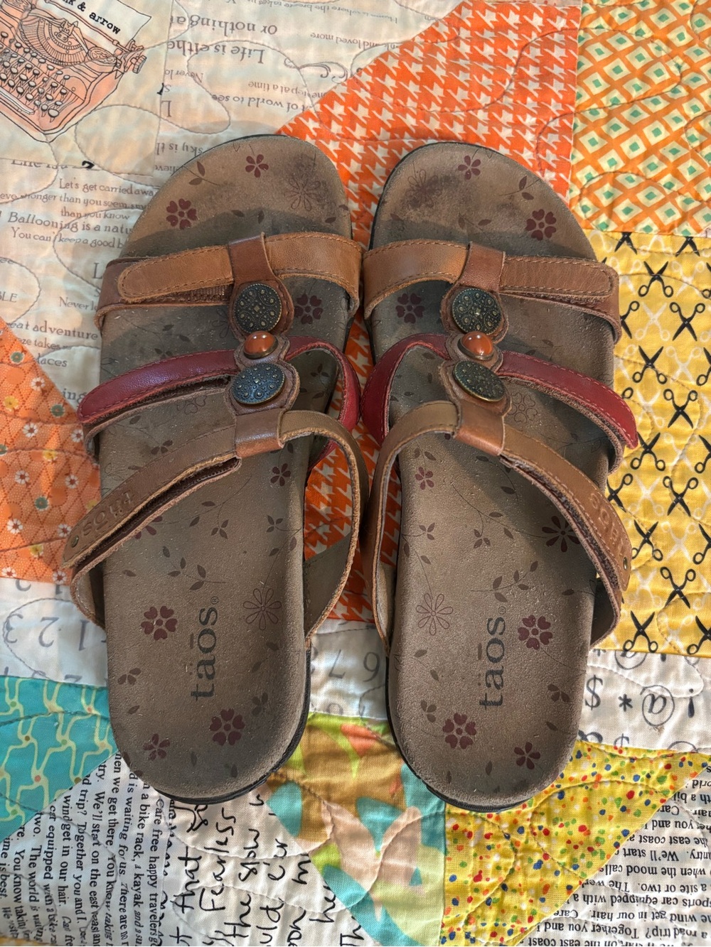 Taos Trulie leather sandals with adjustable straps